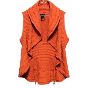 New Directions Cardigan Top, Light burnt Orange, Size Small